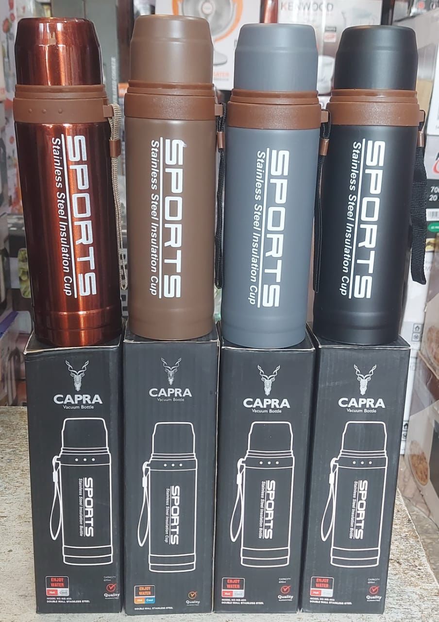 Travel bottle Stainless steel water bottle 750 ml / thermos bottle for cold water