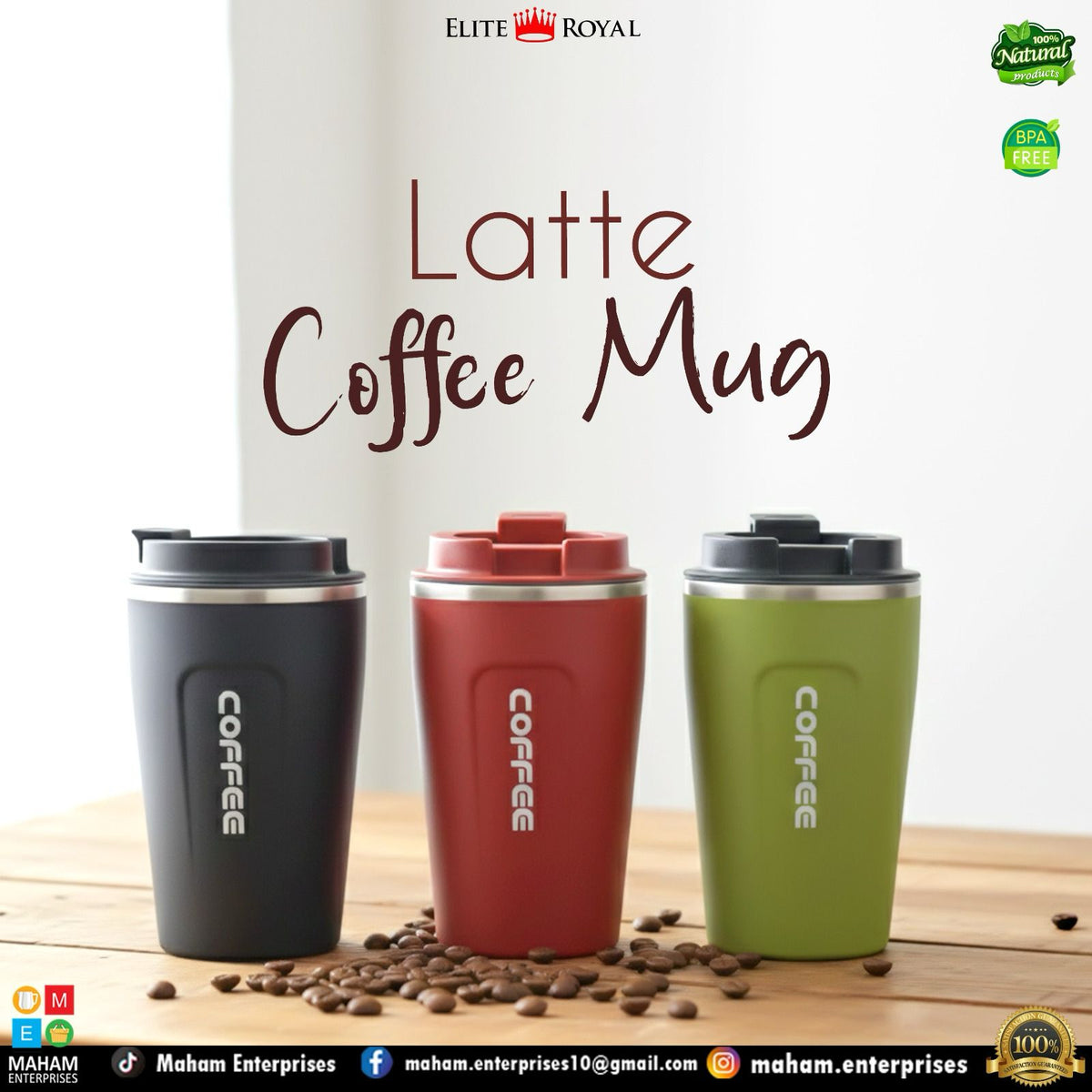 Heat Preservation Coffee Mug Stainless Steel Travel Portable Mug Coffee Milk Cup